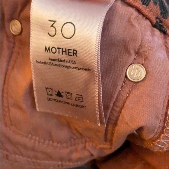 NWT MOTHER ORANGE LEOPARD PRINT HIGH WAIST JEANS - Picture 4 of 8